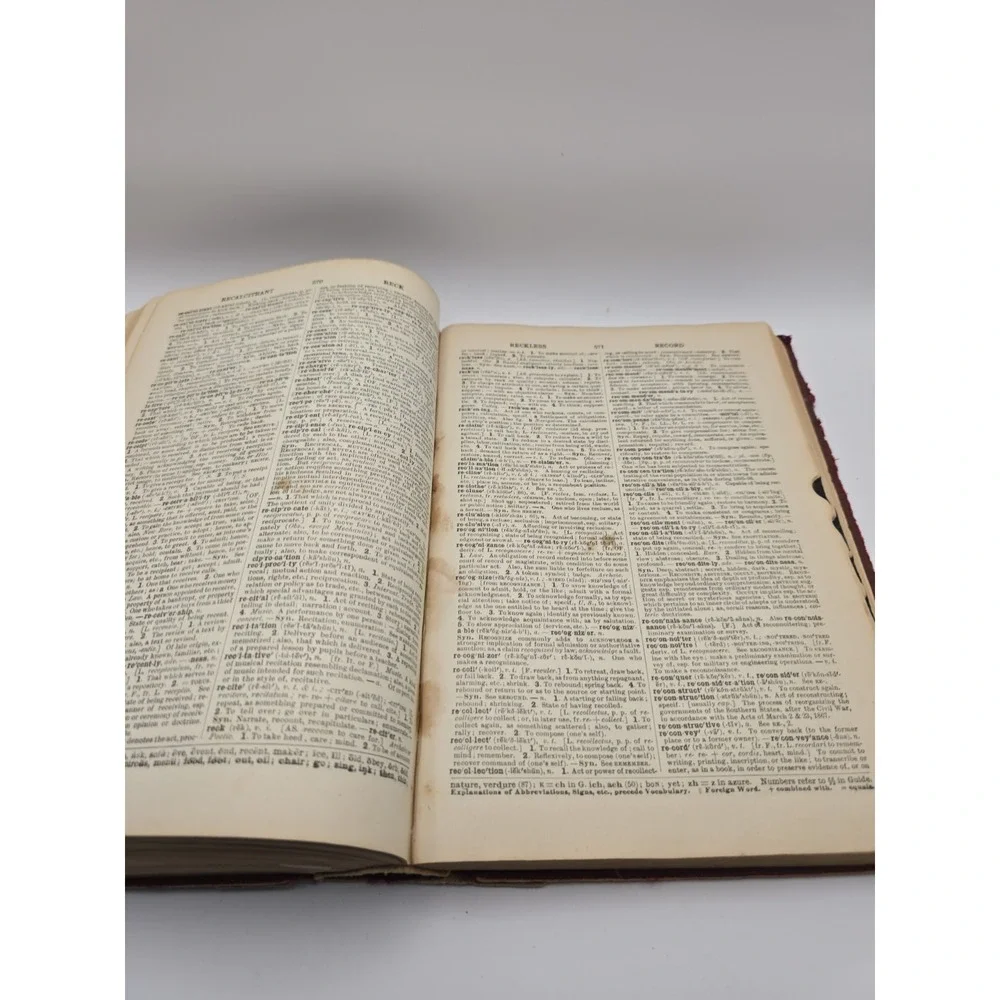 Webster's Secondary School Dictionary 1925 Hardcover OK CONDITION